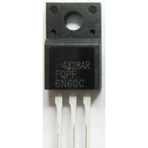 FQPF6N60C N-csatorás teljesítmény MOSFET, 600V, 6A