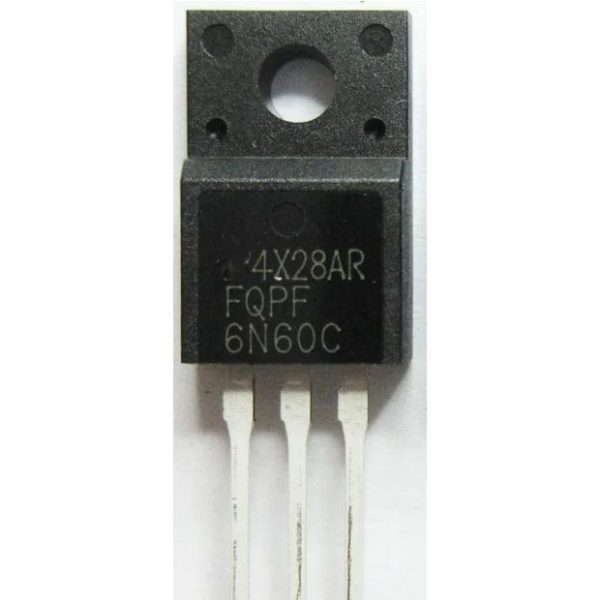 FQPF6N60C N-csatorás teljesítmény MOSFET, 600V, 6A