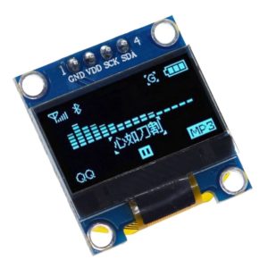 0.96"-os OLED kijelző modul SSD1306/SSD1315 vezérlővel - kék