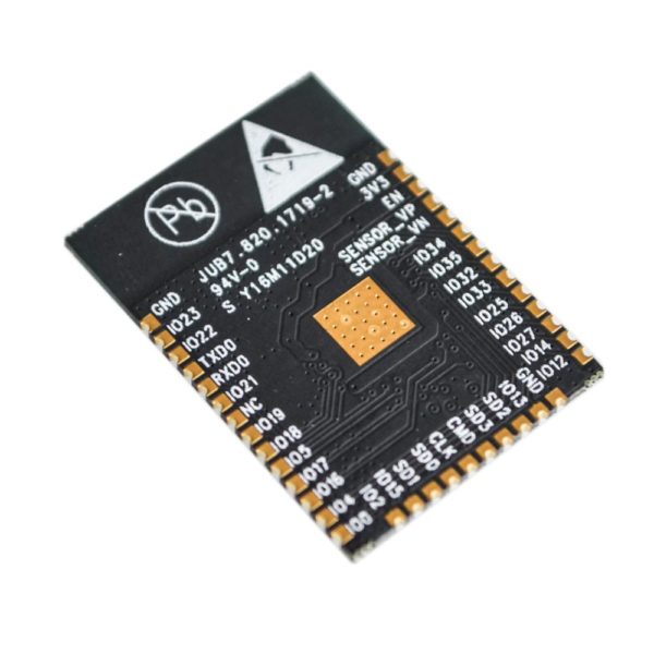 ESP32-S rendszervezérlő 32 bites, WiFi-vel, külső antenna csatlakozóval