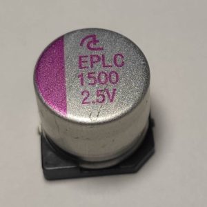 1500uF 2.5V SMD alumínium polimer kondenzátor, Matsuki EPLC