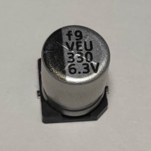 330uF 6.3V hosszú élettartamú SMD elektrolit kondenzátor LELON VEU