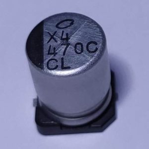470uF 16V alacsony impedanciájú SMD elektrolit kondenzátor NICHICON UCL