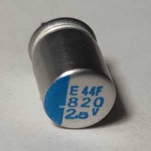 820uF 2.5V hosszú élettartamú alumínium polimer kondenzátor NCC PSE