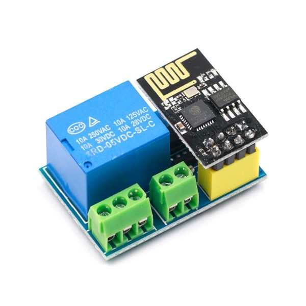 1 csatornás relé modul ESP-01 mikrokontroller modulhoz - Image 2