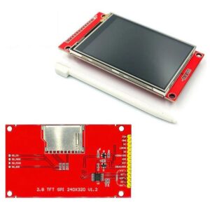 2.8" 240x320 pixeles SPI TFT touch kijelző modul SD kártyaolvasóval ILI9341 vezérlővel