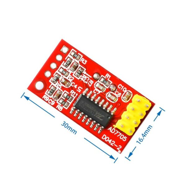 TM7705 (AD7705) két csatornás 16 bites ADC modul - Image 2