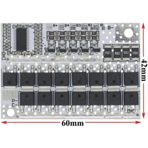 5S 80/100A BMS Li-ion akkumulátor védő modul balansz funkcióval