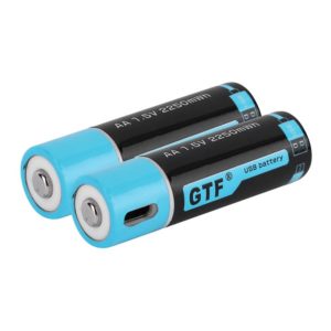 GTF AA Li-ion 1.5V microUSB tölthető elem, 1500mAh