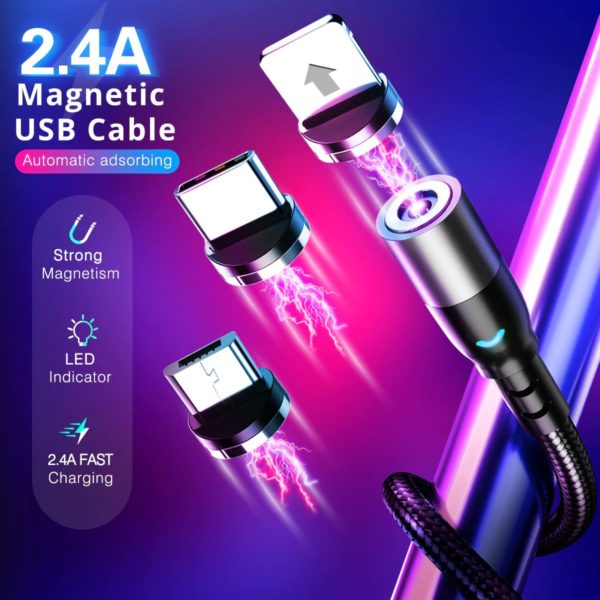 USB töltőkábel cserélhető mágneses csatlakozóhoz (csatlakozó nélkül)