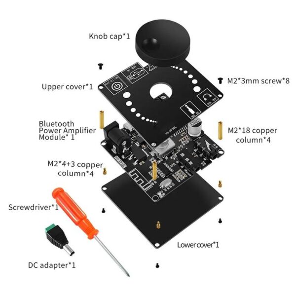 AP50L 2x20W digitális erősítő modul bluetooth vevővel - Image 3