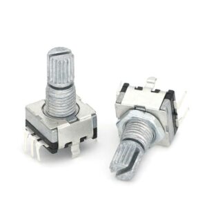 EC11 15mm rotary encoder incrementális jeladó fogazott tengellyel