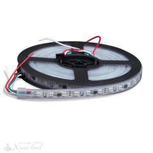 RGB LED szalag egyedileg vezérelhető WS2811, 60LED/m, 5m, 12V, IP67 vízálló