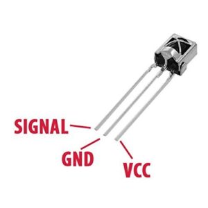 TL1838/VS1838 infravörös vevő IC 38kHz vivővel