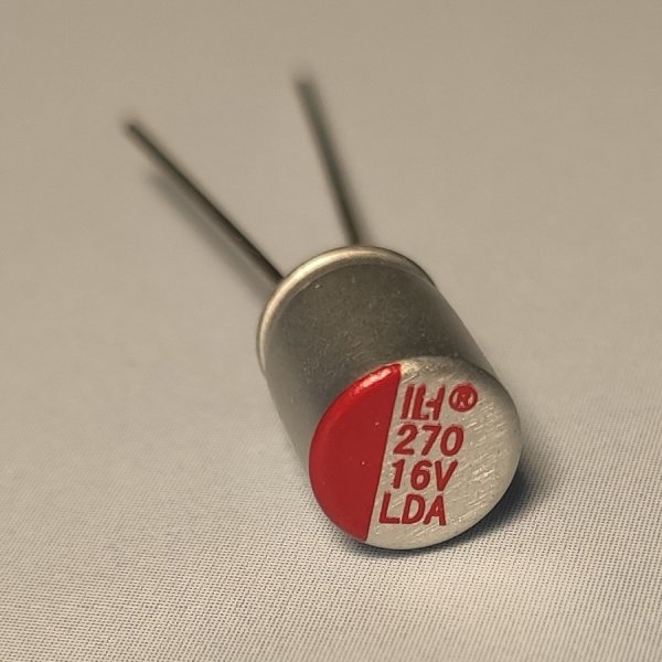 270uF 16V általános célú alumínium polimer kondenzátor