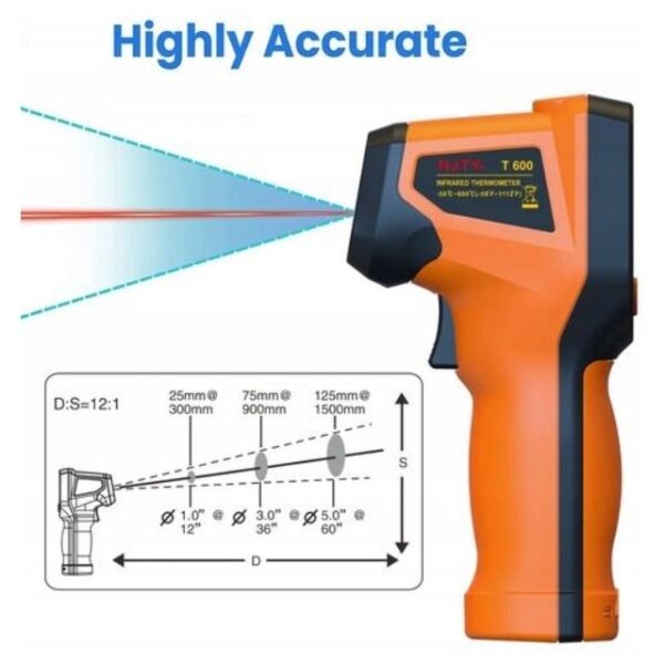 T600A ipari infravörös hőmérő lézeres célzással
