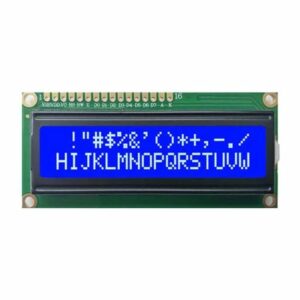 2x16 karakteres LCD modul kék háttérvilágítással