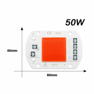 Széles spektrumú COB LED modul 50W 230V növénytermesztéshez