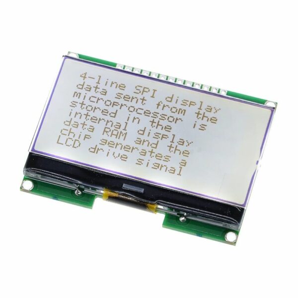 GMG12864 LCD modul 128x64 pixel, SPI, ST7565R vezérlővel többféle