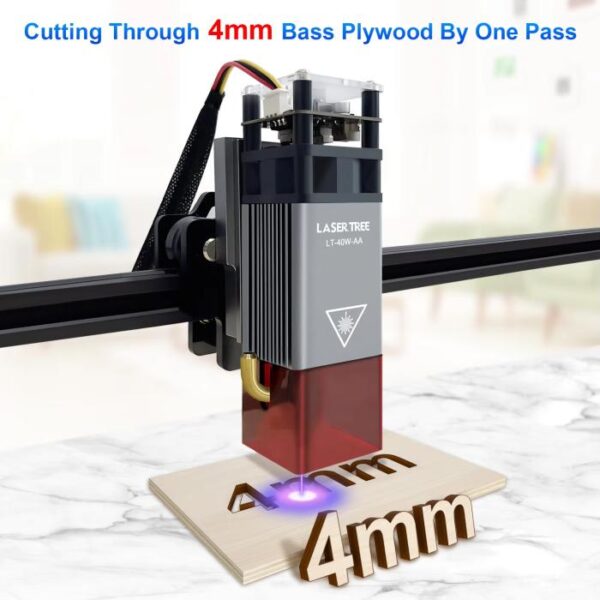 LT-40W-AA 5W 12V kék lézer modul gravírozáshoz, vágáshoz - Image 3
