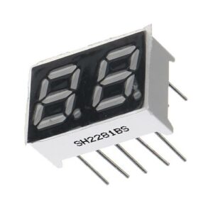 2281BS/2821BS 2 digit 7 szegmenses piros LED kijelző, 0.28", közös anód