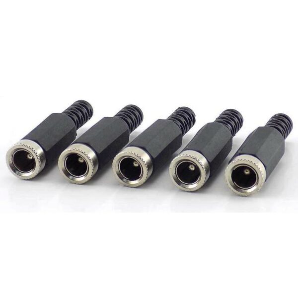 5.5x2.5mm szerelhető lengő jack dugó anya