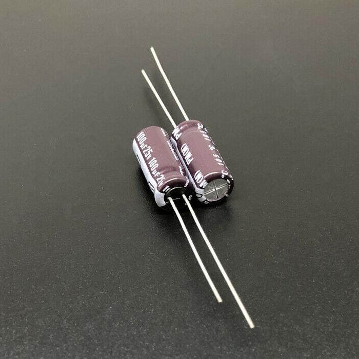 Nichicon 100uF 6.3V Low ESR Electrolytic Capacitors – 50-Pack, 105°C, Radial Lead (UPJ0J101MDD1TA)