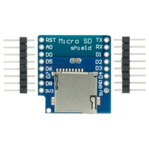 MicroSD kártyaolvasó WeMos D1 Mini mikrokontroller modulhoz