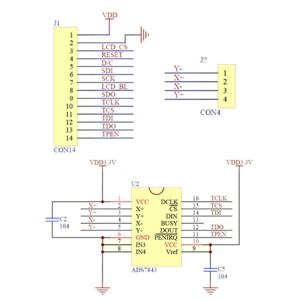 3.5" 320x480 pixeles SPI TFT kijelző modul SD kártyaolvasóval ILI9486 vezérlővel - Image 2