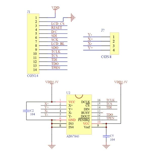 3.5" 320x480 pixeles SPI TFT kijelző modul SD kártyaolvasóval ILI9488 vezérlővel