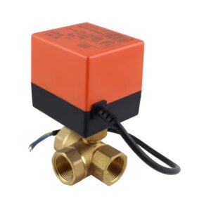 3/4"-os 3 járatú motoros golyóscsap váltószelep, 230V