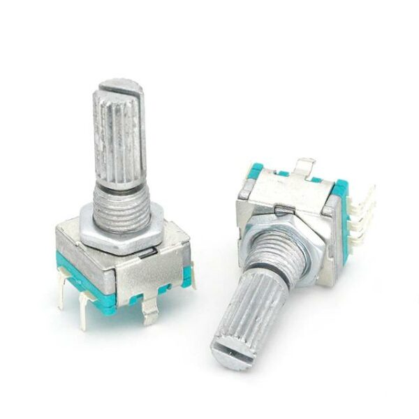 EC11 20mm rotary encoder incrementális jeladó fogazott tengellyel