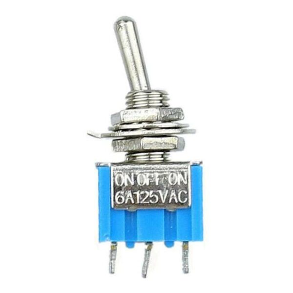 MTS103L 1 áramkörös 3 állású (ON-OFF-ON) nyelves kapcsoló, 3 pin