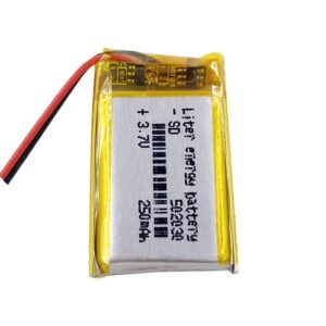 502030 kis terhelhetőségű védett Li-polimer akkumulátor 3.7V 250mAh