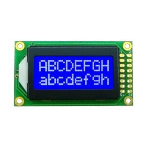 2x8 karakteres LCD modul kék háttérvilágítással