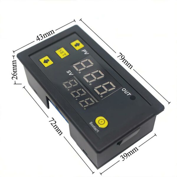 W3230 digitális termosztát kettős kijelzéssel, 230V - Image 2