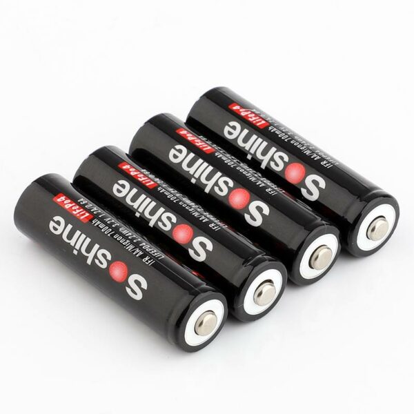 Soshine 14500 3.2V LiFePO4 akkumulátor AA méretben 550mAh