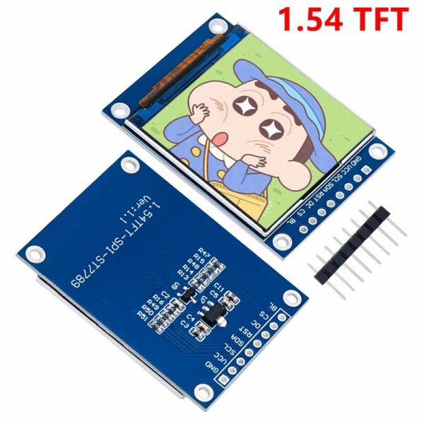 1.54"-os színes IPS kijelző ST7789 meghajtóval