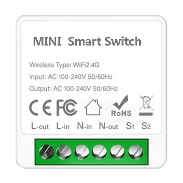 Mini okoskapcsoló WiFi-s, Tuya kompatibilis