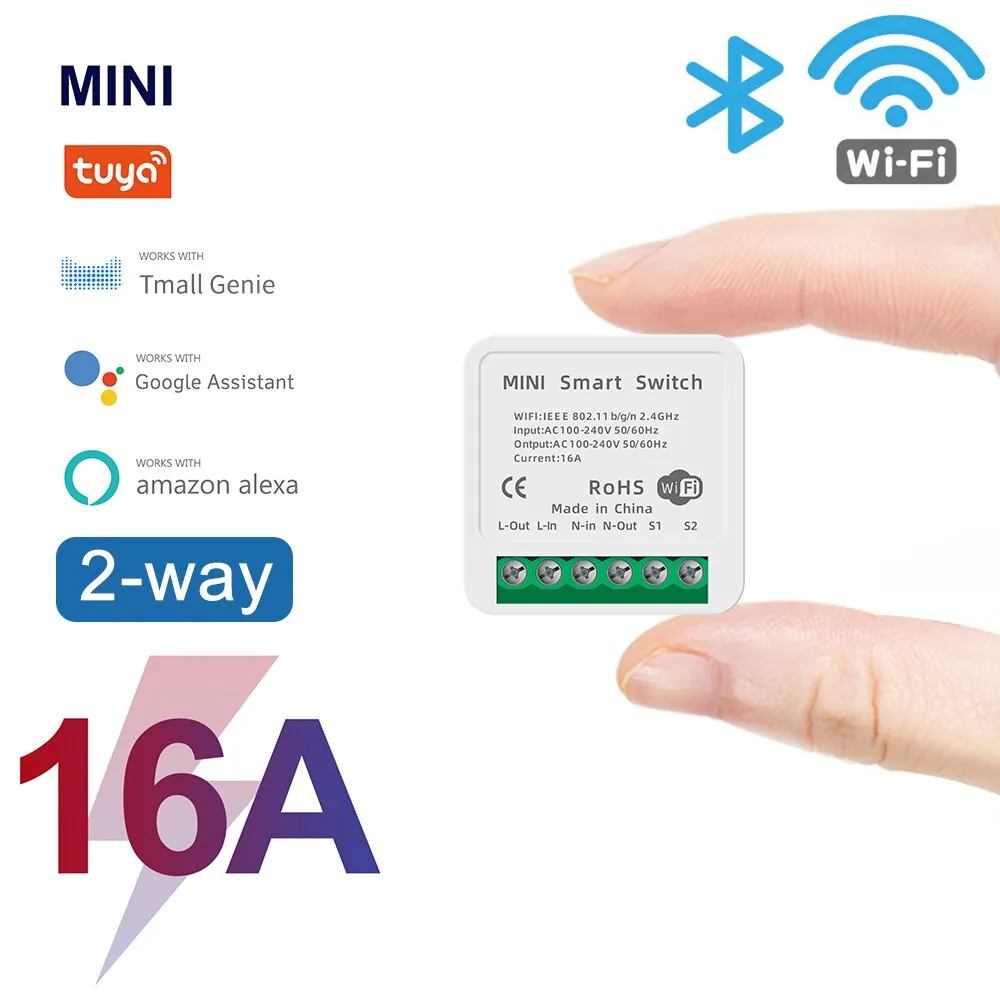Mini okoskapcsoló WiFi-s, Tuya kompatibilis - Image 2