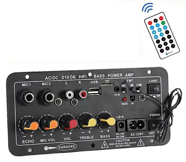 D10 Mono bluetooth erősítő előlap