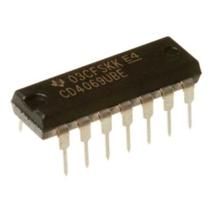 CD4069UBE CMOS hex inverter IC