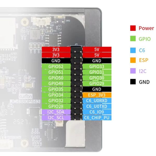 ESP32P4+ESP32C6 4.3" érintőképernyős minicomputer - Image 4