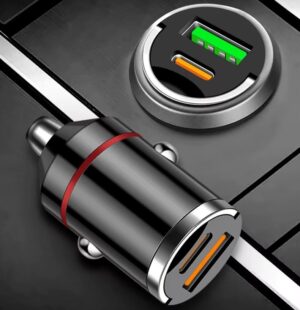 Autós USB gyorstöltő 12/24V szivargyújtóhoz