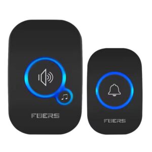 Vezeték nélküli csengő, fekete, 100m hatótáv