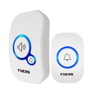 Vezeték nélküli csengő, fehér, 100m hatótáv