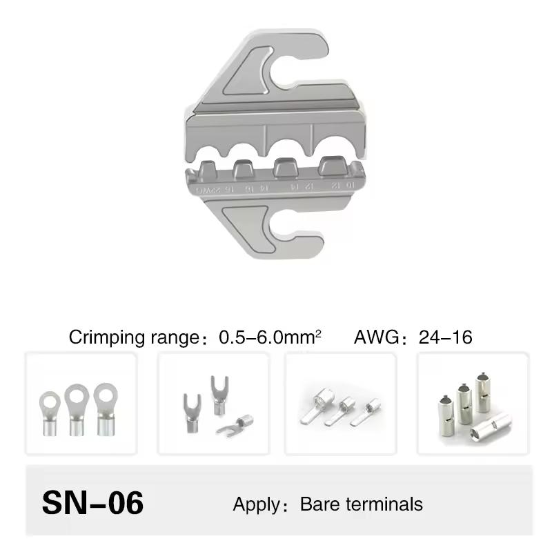 SN-06 szorító pofa krimpelő fogóhoz 0.5-6mm2 - Image 2