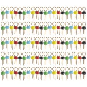 100 db. kis színes tesztkampó